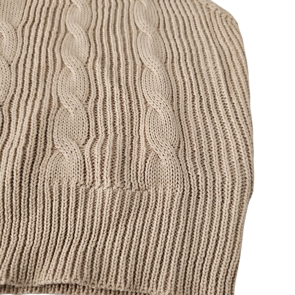 Carly Jean Los Angeles Knit Tank Ivory Ribbed Knit Crop Sweater Tank Large - Picture 4 of 6